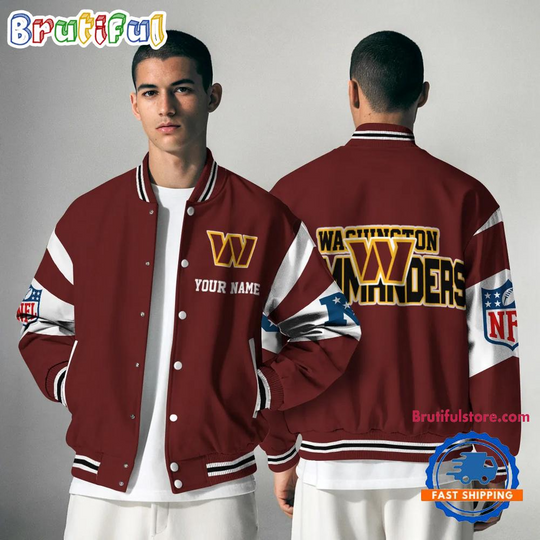 Washington Commanders National Football Conference Unisex Baseball Jacket