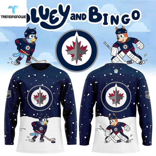 Winnipeg Jets BlueyDad And Bingo Hockey Jersey