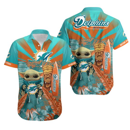 Miami Dolphins Tiki Spirit Hawaiian Shirt