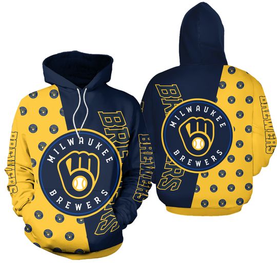 Milwaukee Baseball Team Brewerss 3D Hoodie