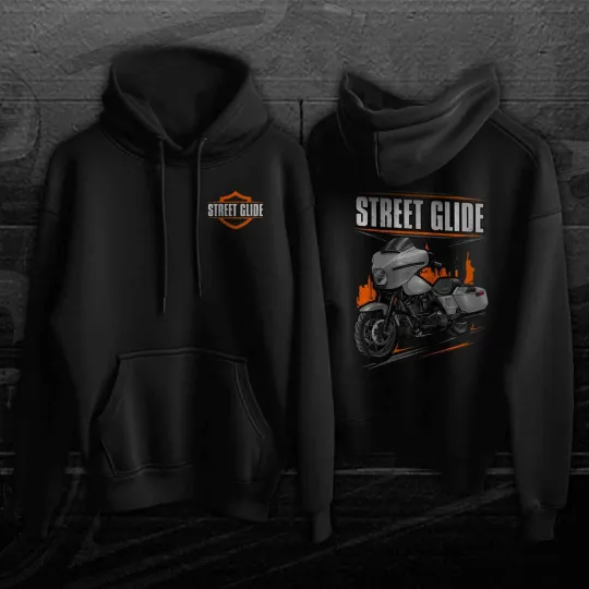 Haarleyy Davidson Street Glide 2024 Motorcycle Hoodie Pullover for Bikers