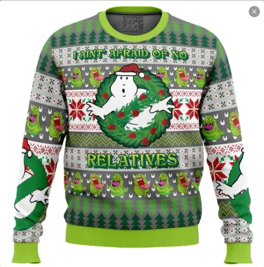Jinglebusters Ghostbusters Ugly Christmas Sweater