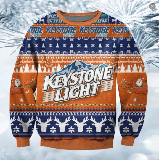 Discover Keystone Light Beer Ugly Christmas Sweater