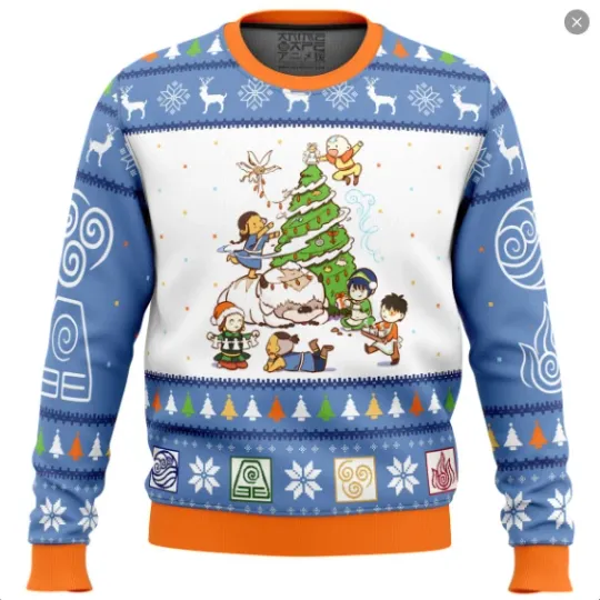 Discover Avatar the Last Airbender Christmas Time Ugly Christmas Sweater