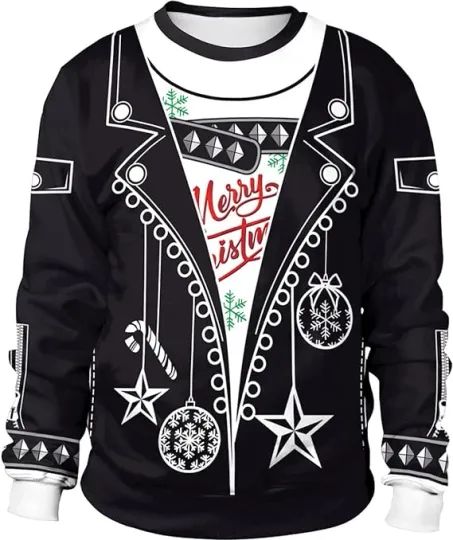 Discover Unisex 3D Printed Christmas Sweater for Women, Men, Couples