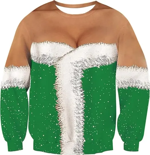 Discover RAISEVERN Unisex Ugly Christmas Sweater Funny Design Pullover