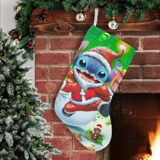 Stitch Christmas Stocking Stitch Stocking With Name Chimney Decor