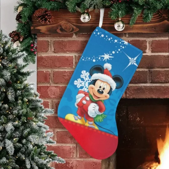 Discover Mickey Mouse Christmas Stocking, Stocking With Name Chimney Decor