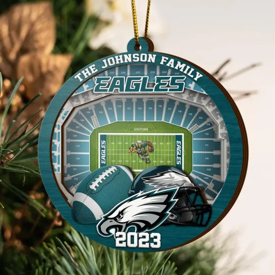 Discover Personalized Philadelphia Football Team Eagless Christmas Ornament Gift Decor