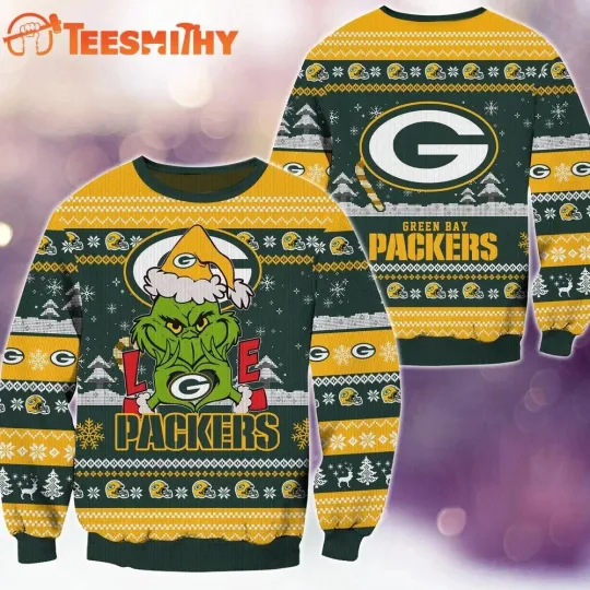 Discover Packer  funny character Football Limited Ugly Christmas Sweater