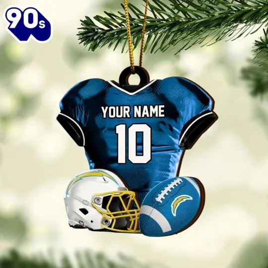 Discover Personalized Los Angeles Football Team Chargerss Christmas Ornament Gift Decor