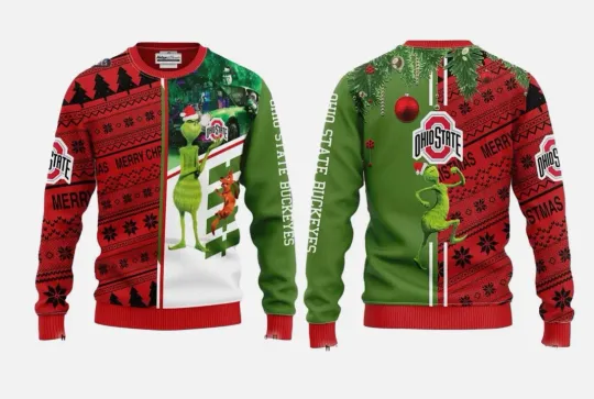 Discover Ohio State funny character Ugly Christmas Sweater Unisex S-5XL