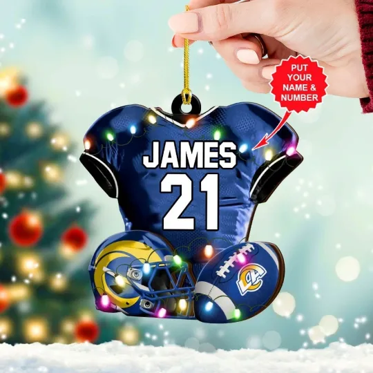 Discover Personalized Los Angeles Football Team Ramss Christmas Ornament Gift Decor