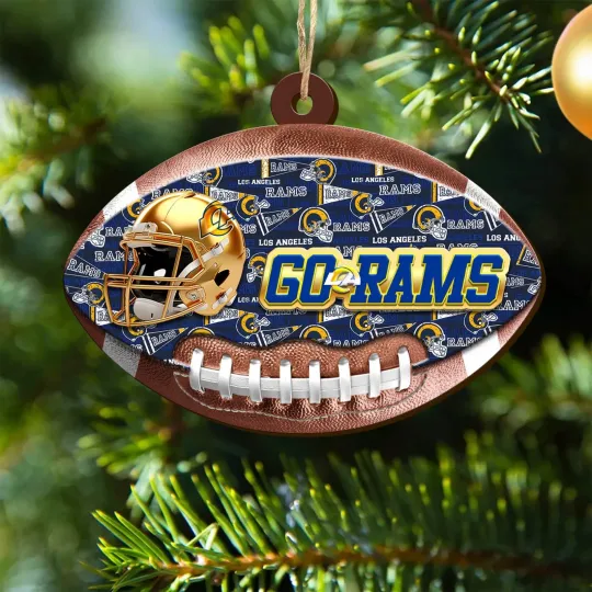 Los Angeles Football Team Ramss Christmas Ornament Gift Decor
