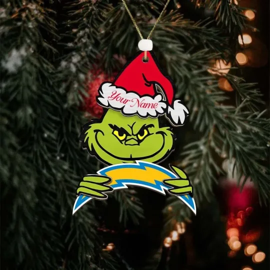 Discover Personalized Los Angeles Football Team Chargerss Christmas Ornament Gift Decor