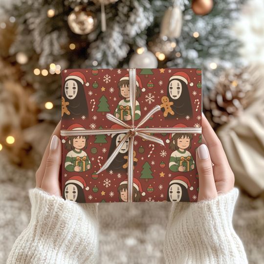 Discover Gifte Wrapping Paper, Anime Christmas Gift Wrap, Anime Wrapping Paper, Christmas Paper Roll, Anime Christmas, Ghost Anime