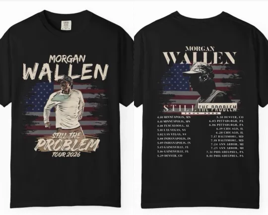 Discover Wallen Western Still The Problem 2026 Tour Merch Custom T-Shirt