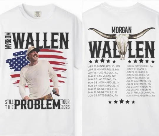 Discover Wallen Western Still The Problem 2026 Tour Merch Custom T-Shirt Unisex