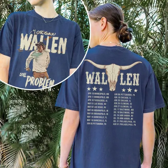 Discover Wallen Western Still The Problem Tour 2026 Unisex T-Shirt