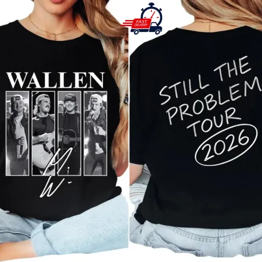 Discover Wallen Western Still The Problem Tour 2026 T Shirt