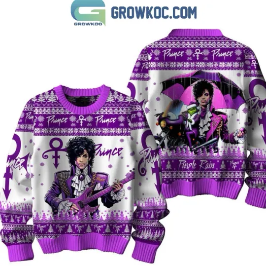 Discover Prince Pur Rain 2025 In Christmas Ugly Sweater