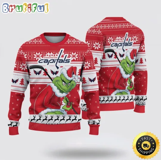 Discover FREE SHIPPING!!! Washingt0n Capitals funny character Ugly Christmas Sweater