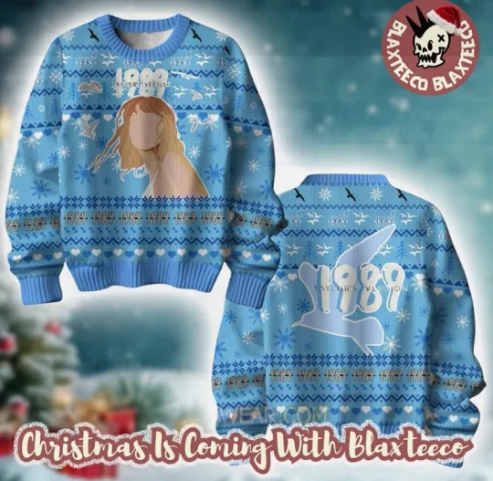 Discover Taylor Swi//ft Taylor Version 1989 Taylorr Swifts Blue Ugly Sweater
