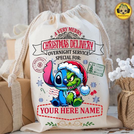 Discover Funny Christmas Santa Sack PNG, Custom Cartoon Xmas Png, Tote Bag Png, Add Kids Name PNG, Personalized Holiday Christmas PNG, Santa Bag Png