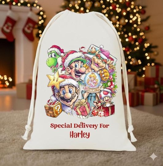 Discover Personalised Santa Sack | Christmas Present Sack | Santa Sack Personalised | Santa Sacks Extra Large | Christmas Sacks | Present Bag Name