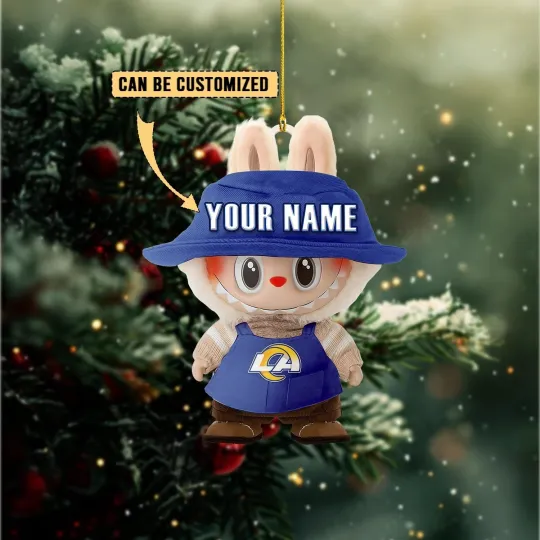 Discover Personalized Los Angeles Football Team Rams Christmas Ornament Gift Decor