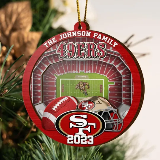 Discover Personalized San Francisco Football Team 49erss Christmas Ornament Gift Decor