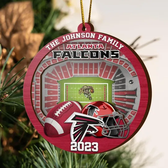 Discover Personalized Atlanta Football Team Falconss Christmas Ornament Gift Decor