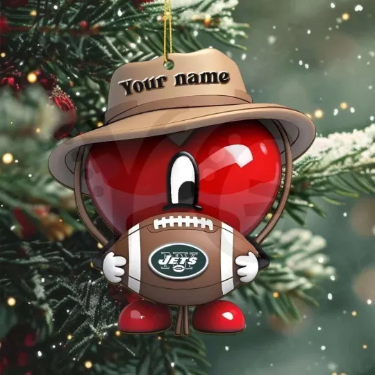 Discover Personalized New York Football Team Jetss Christmas Ornament Gift Decor