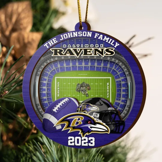 Discover Personalized Baltimore Football Team Ravenss Christmas Ornament Gift Decor