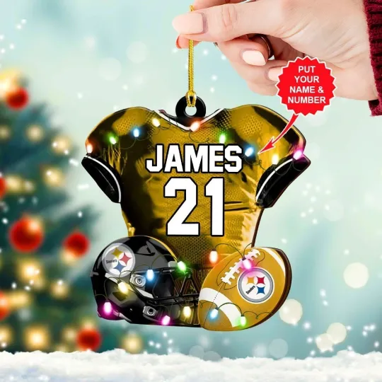 Discover Personalized Pittsburgh Football Team Steelerss Christmas Ornament Gift Decor