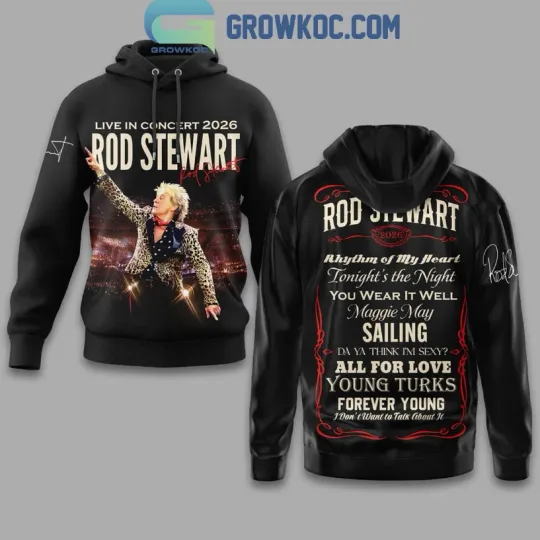 Discover Rod Stewart Live In Concert 2025 3D Printed Hoodie