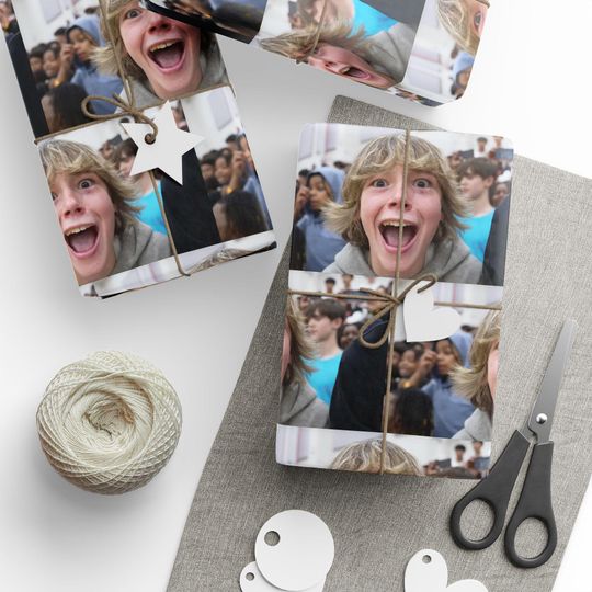 Discover 67 Kid Meme Funny Rizz Wrapping Papers - Christmas Santa Cartoon Funny Meme, Gift Wrap, Theme, Holiday Gift Present