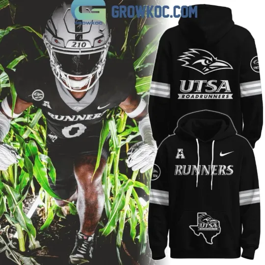 Discover Utsa Roadrunner Back In Black Dard Mode 2025 3D Hoodie