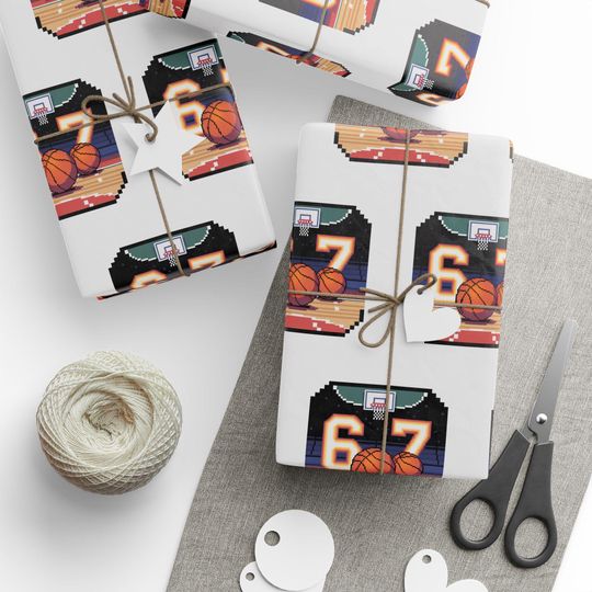 Discover 67 Funny Basketball Meme Wrapping Papers - Christmas Santa Cartoon Funny Meme, Gift Wrap, Theme, Holiday Gift Present