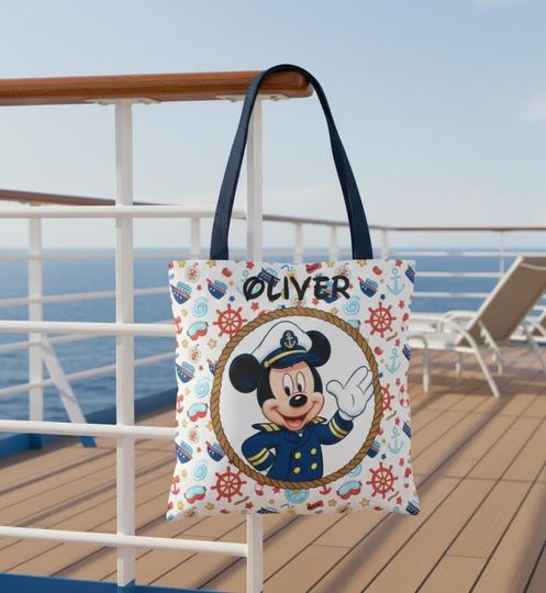 Discover Captain Mickey Mouse Cruise Bag  Personalized Disney Cruise Family Trip 2026, Disney Wish Dream Magic Bag
