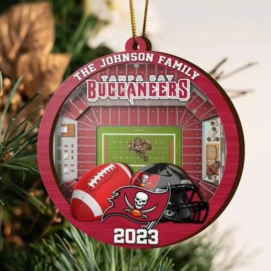 Discover Personalized Tampa Bay Football Team Buccaneerss Christmas Ornament Gift Decor