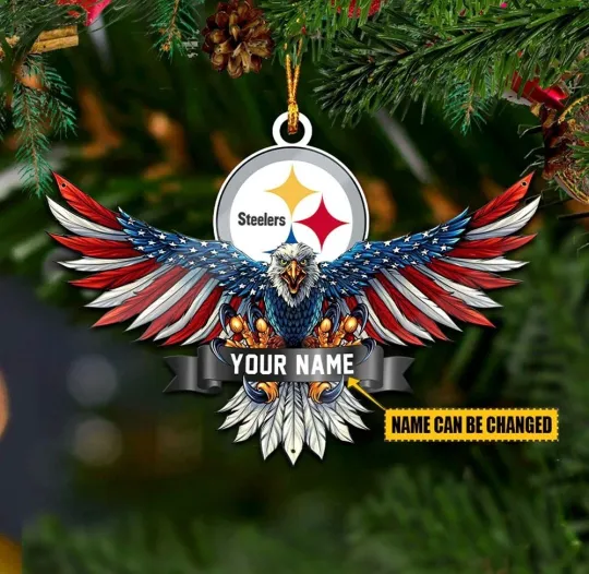 Discover Personalized Pittsburgh Football Team Steelerss Christmas Ornament Gift Decor