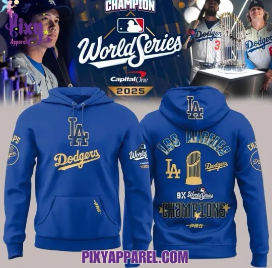 Discover new.. LA Dodger World Series 9X 2025 3D Hoodie