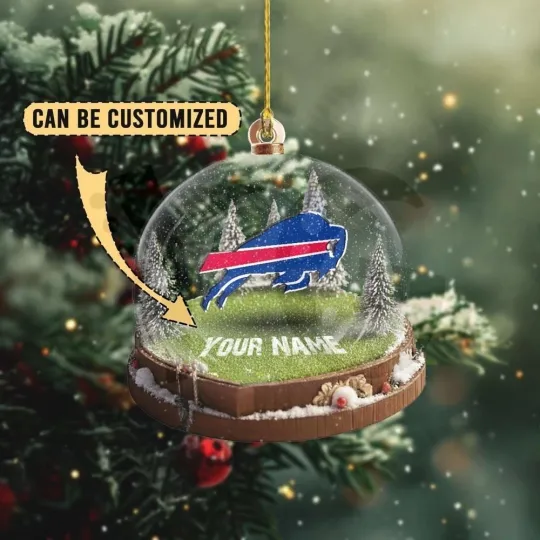 Discover Personalized Buffalo Football Bills Team Christmas Ornament Fan Gift Decor