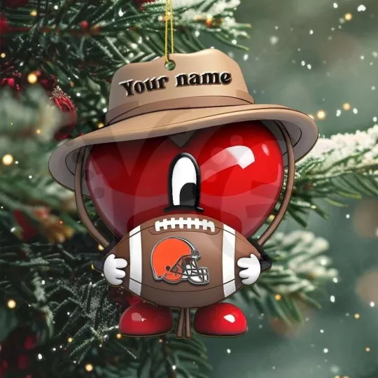 Discover Personalized Cleveland Football Team Brownss Christmas Ornament Gift Decor