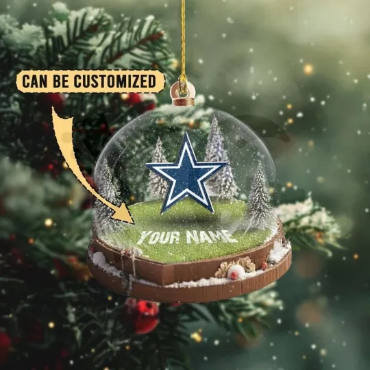 Discover Personalized Dallas Football Cowboys Team Christmas Ornament Fan Gift Decor