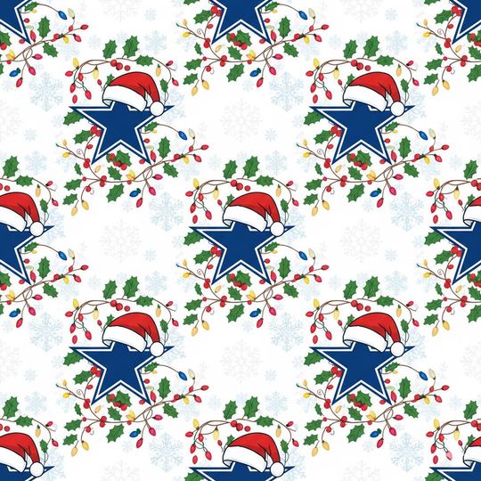 Discover Dallas Cowboys Christmas Wrapping Paper, Holiday football Gift Wrap