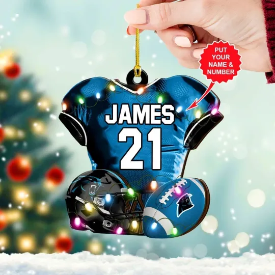 Discover Personalized Carolina Football Team Pantherss Christmas Ornament Gift Decor