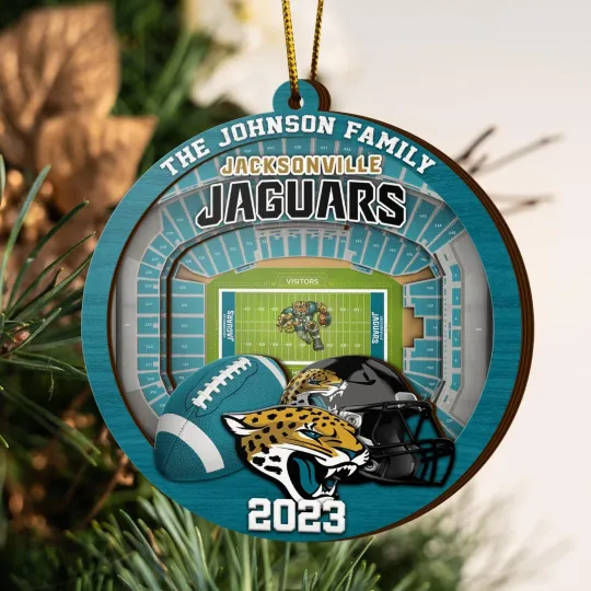 Discover Personalized Jacksonville Football Team Jaguars Christmas Ornament Gift Decor