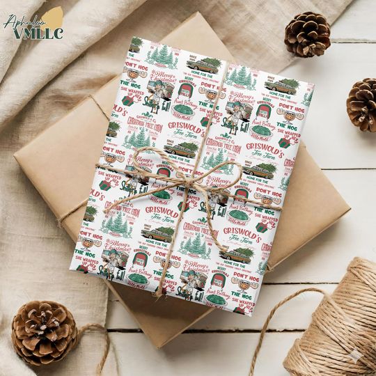 Discover Christmas Wrapping Papers - National's Lampoon Christmas Wrapping Paper - Festive Christmas Gift Wrapping Paper